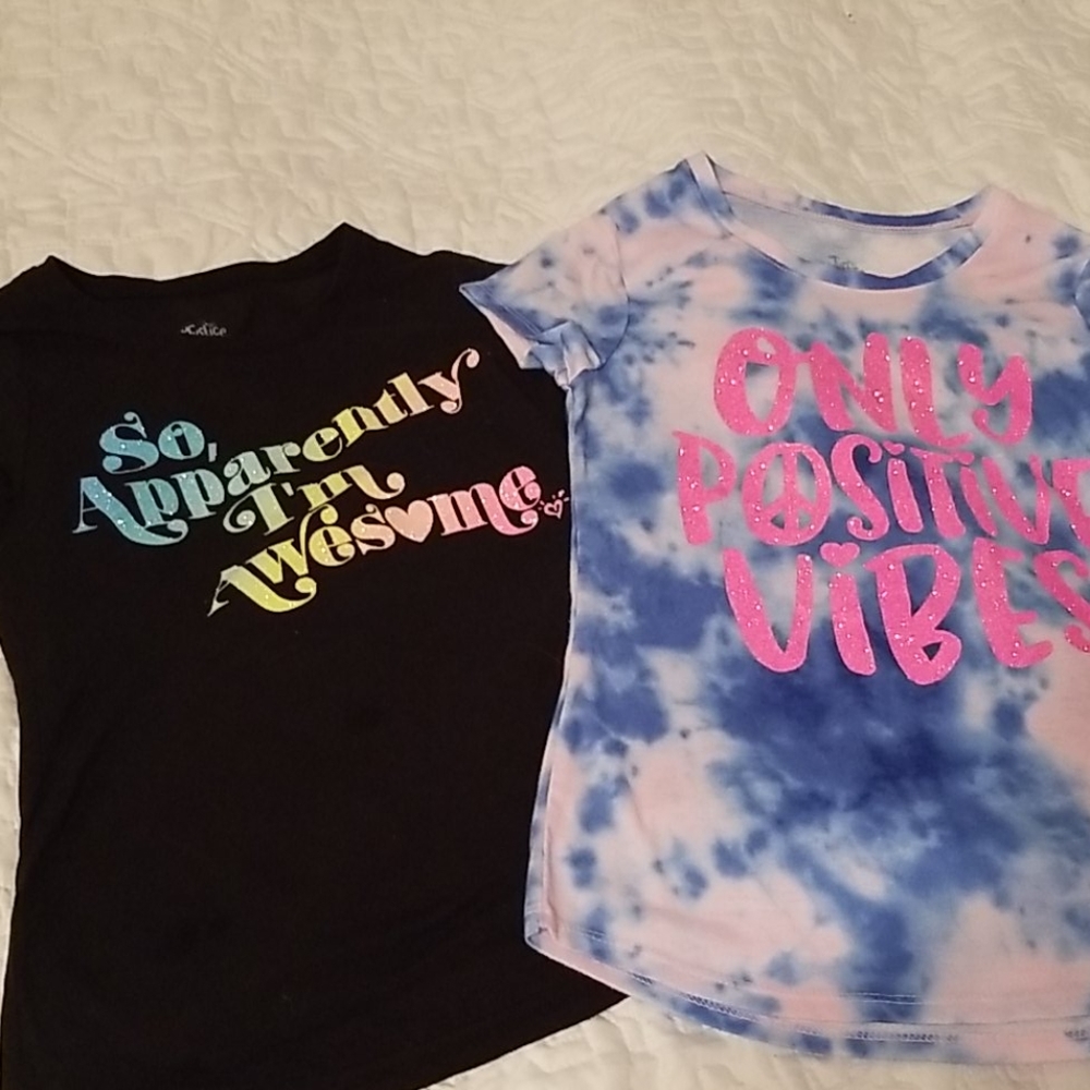 Bundle of 2 Justice for girls shirts